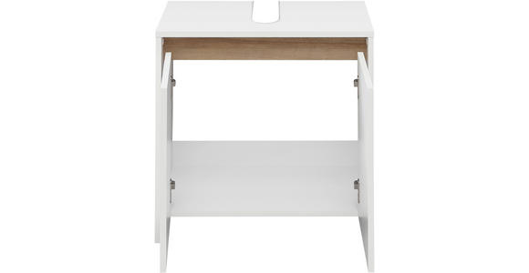 WASCHBECKENUNTERSCHRANK 61,8/59,3/32,2 cm - Eichefarben/Weiß, KONVENTIONELL, Holzwerkstoff (61,8/59,3/32,2cm) - Xora