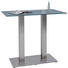 BARTISCH in Metall, Glas 120/70/105 cm - Edelstahlfarben/Grau, Design, Glas/Metall (120/70/105cm) - Dieter Knoll BARTISCH in Metall, Glas 120/70/105 cm - Edelstahlfarben/Grau, Design, Glas/Metall (120/70/105cm) - Dieter Knoll