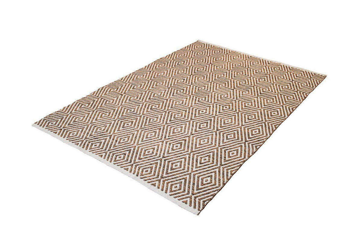 FLACHWEBETEPPICH 80/150 cm Aperitif 310 Beige / Braun Braun, Beige  - Beige/Braun, KONVENTIONELL, Textil (80/150cm)