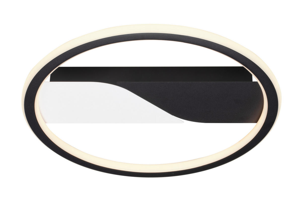 PLAFONIERĂ CU LED - alb, Basics, plastic/metal (35/5,5cm) - Novel