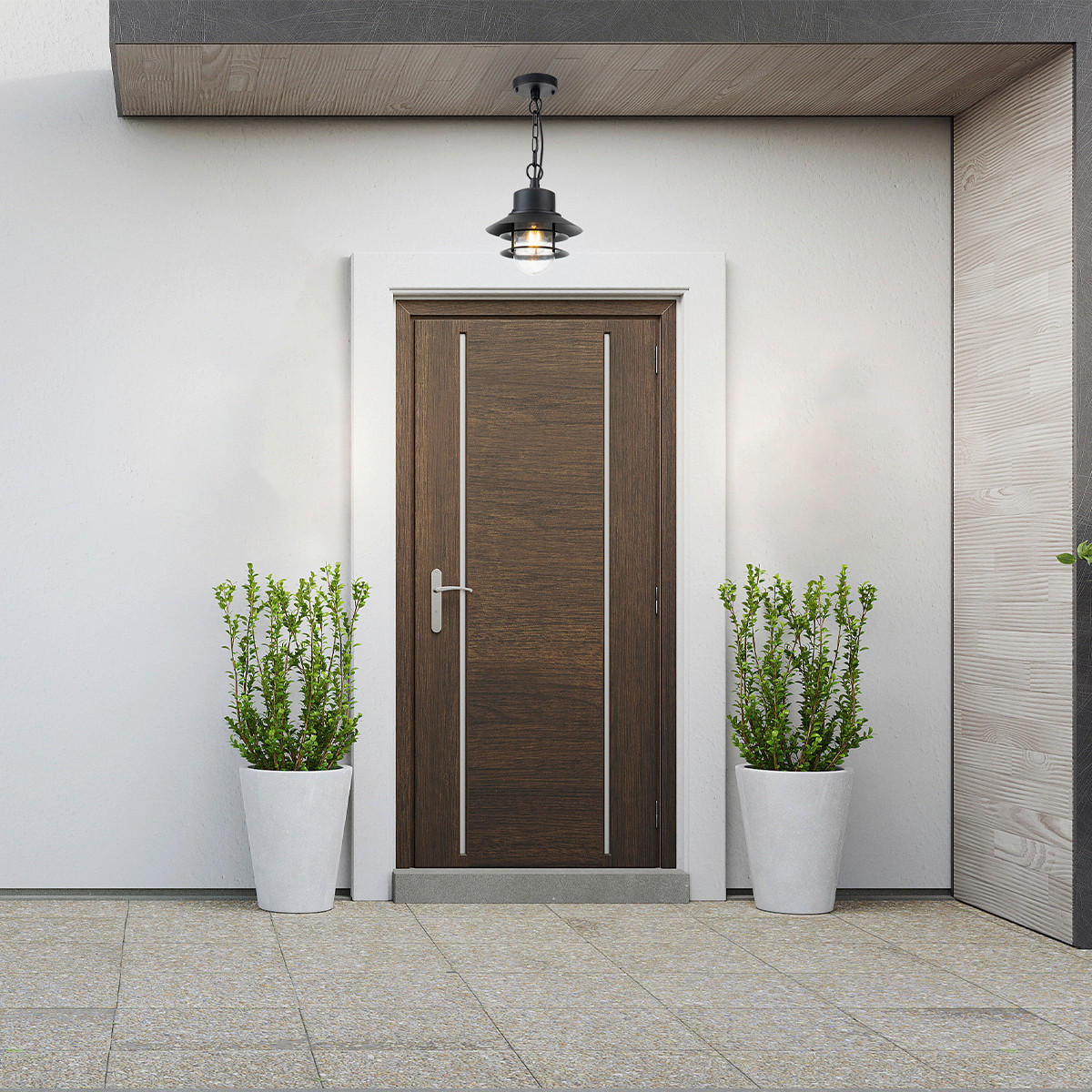 AUSSENHÄNGELEUCHTE - Schwarz, Konventionell, Glas/Metall (22/25.1cm) - Elstead Lighting