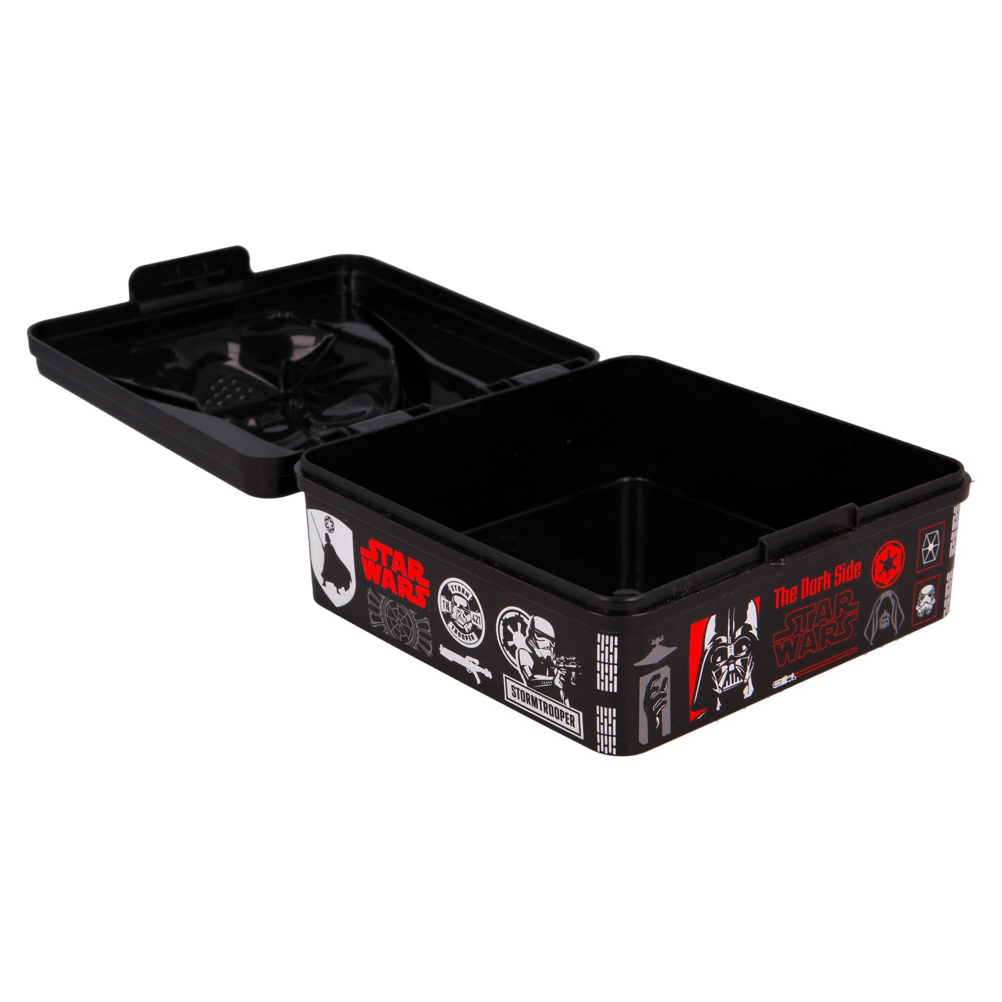 LUNCHBOX - Rot/Schwarz, Basics, Kunststoff (13,5/13,5/7,5cm) - Star Wars