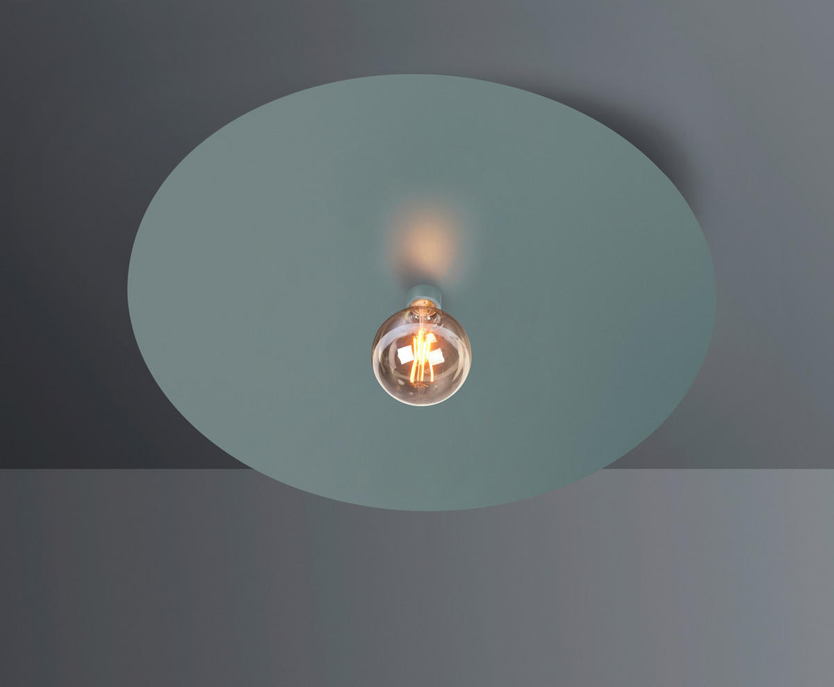 DECKENLEUCHTE Chio 54/6,5 cm   - Salbeigrün, Basics, Metall (54/6,5cm) - BOPP