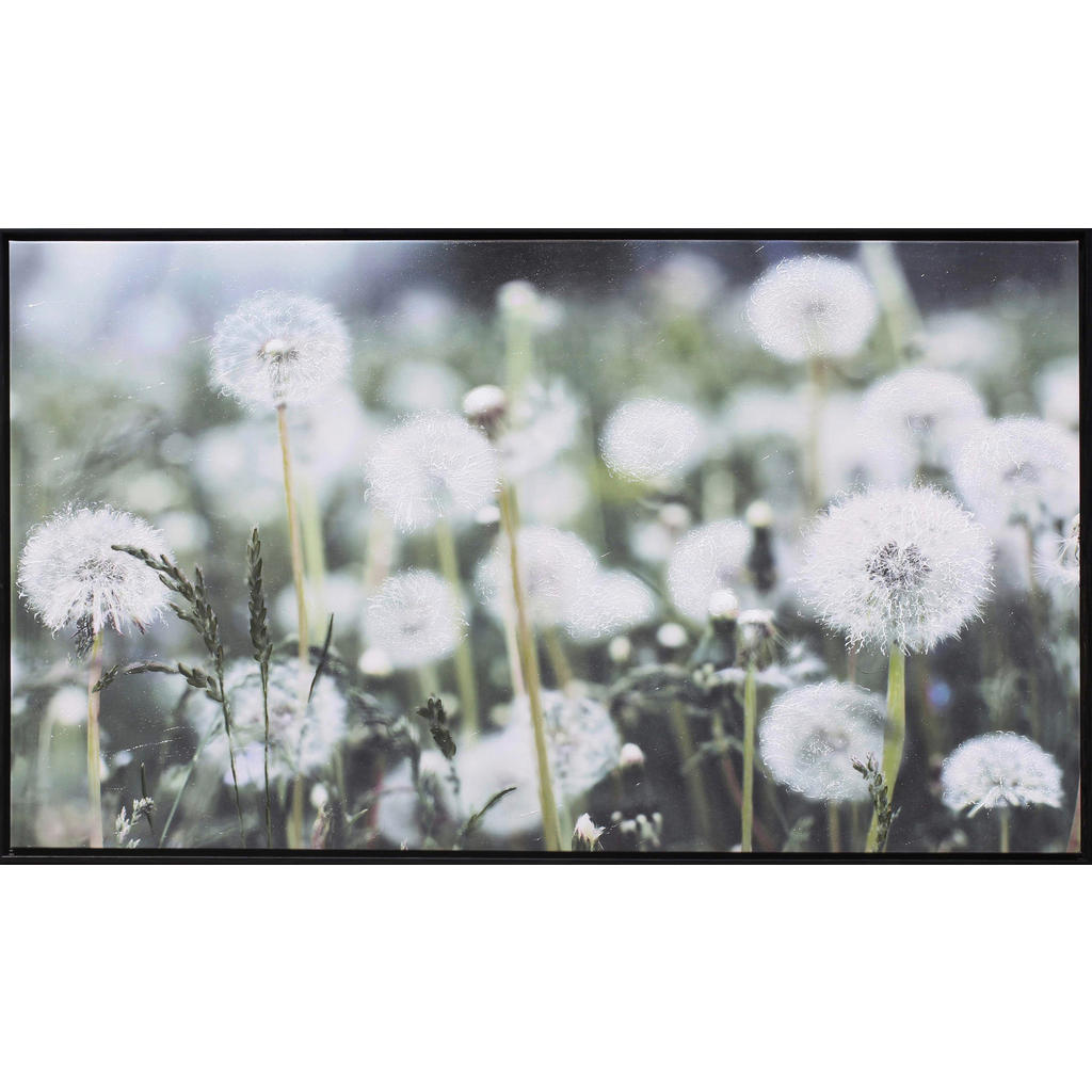 Monee UMELECKÁ TLAČ, rastliny, 120/70 cm - biela, tmavozelená