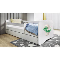 KINDER-/JUNIORBETT - Birkefarben/Weiß, MODERN, Holz/Holzwerkstoff (80/160cm) - MID.YOU