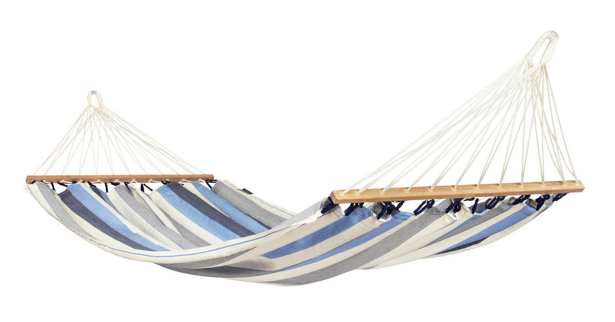 HOUPACÍ SÍŤ  - bílá/světle modrá, Konvenční, dřevo/textil (140/300cm) - La Siesta