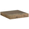 WANDBOARD Eichefarben  - Eichefarben, Design, Holzwerkstoff (23,5/3,8/23,5cm) - Carryhome