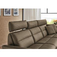 ECKSOFA in Echtleder Hellbraun  300/157 cm  - Hellbraun/Schwarz, Design, Leder/Metall (300/157cm) - Dieter Knoll