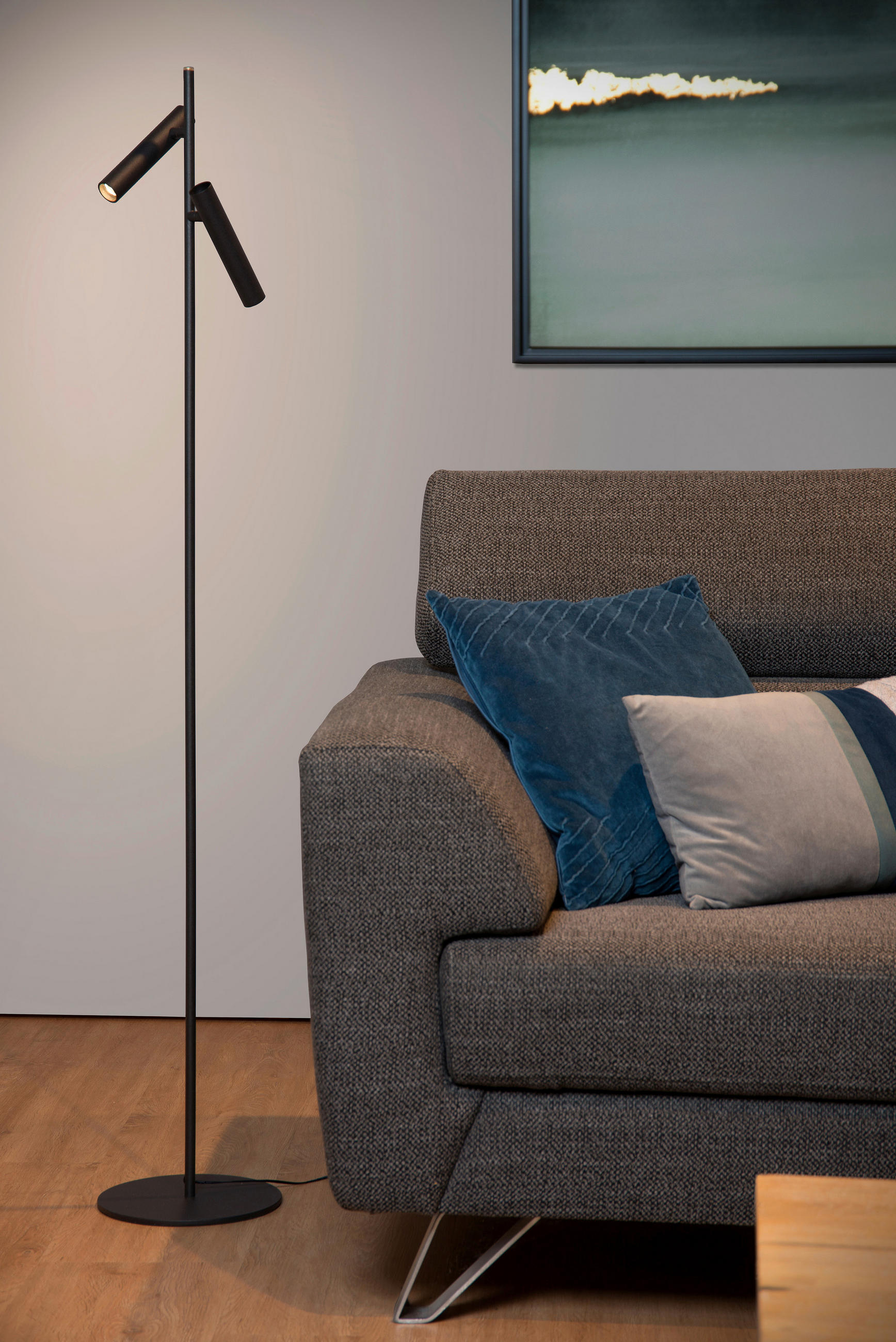 LED-STEHLEUCHTE - Konventionell, Glas (23/23/140cm) - Lucide