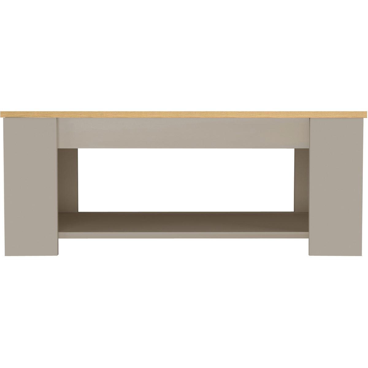 COUCHTISCH Emerald 105/41/47 cm Creme, Eichefarben  - Eichefarben/Creme, Design, Holzwerkstoff (105/41/47cm) - MID.YOU