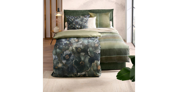 BETTWÄSCHE Charlottesville Satin 140/200 cm  - Grün, Basics, Textil (140/200cm) - Novel