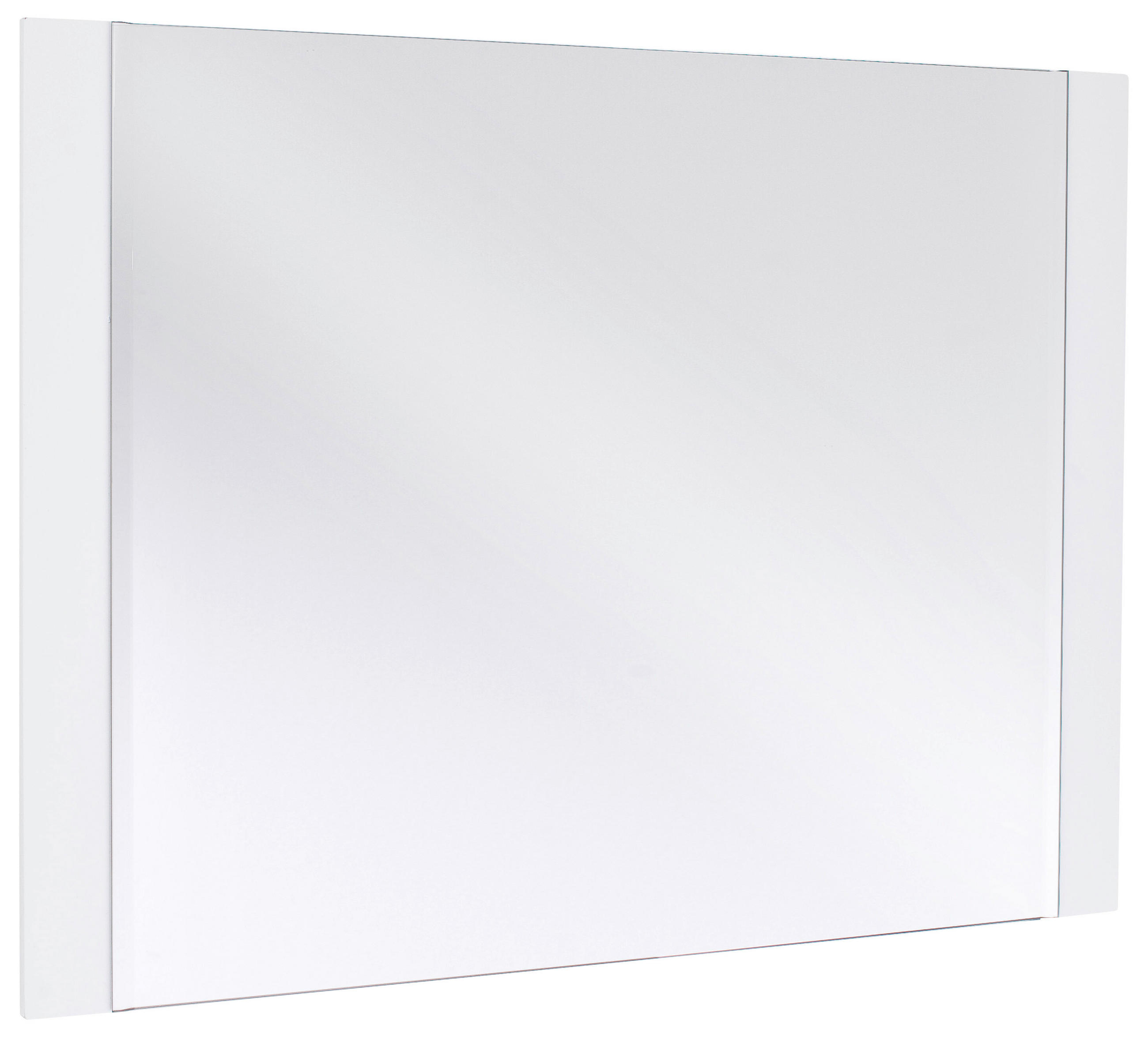 OGLINDĂ DE PERETE 90/68/2 cm    - alb, Design, sticlă/material pe bază de lemn (90/68/2cm) - Novel