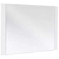 OGLINDĂ DE PERETE 90/68/2 cm    - alb, Design, sticlă/material pe bază de lemn (90/68/2cm) - Novel