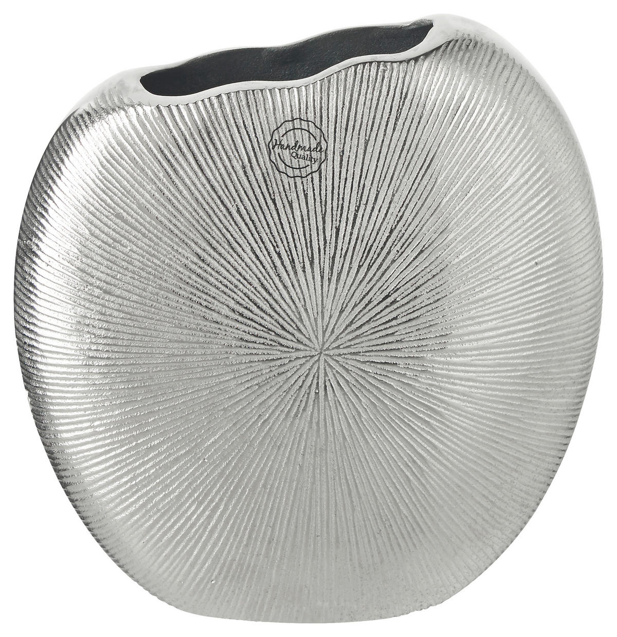 VASE 22 cm  - Silberfarben, Design, Metall (23/9/22cm) - Ambia Home