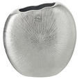 VASE 22 cm  - Silberfarben, Design, Metall (23/9/22cm) - Ambia Home