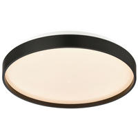 LED-DECKENLEUCHTE 39 cm  - Schwarz, Basics, Kunststoff/Metall (39cm) - Novel
