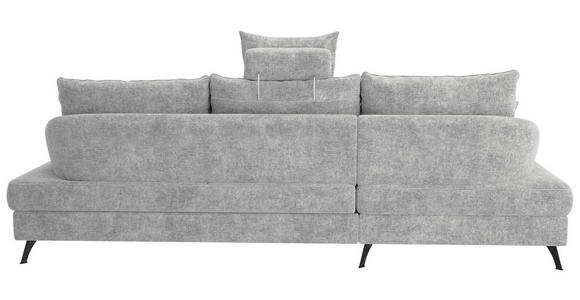 ECKSOFA in Webstoff Hellgrau  - Hellgrau/Schwarz, KONVENTIONELL, Textil/Metall (183/293cm) - Carryhome