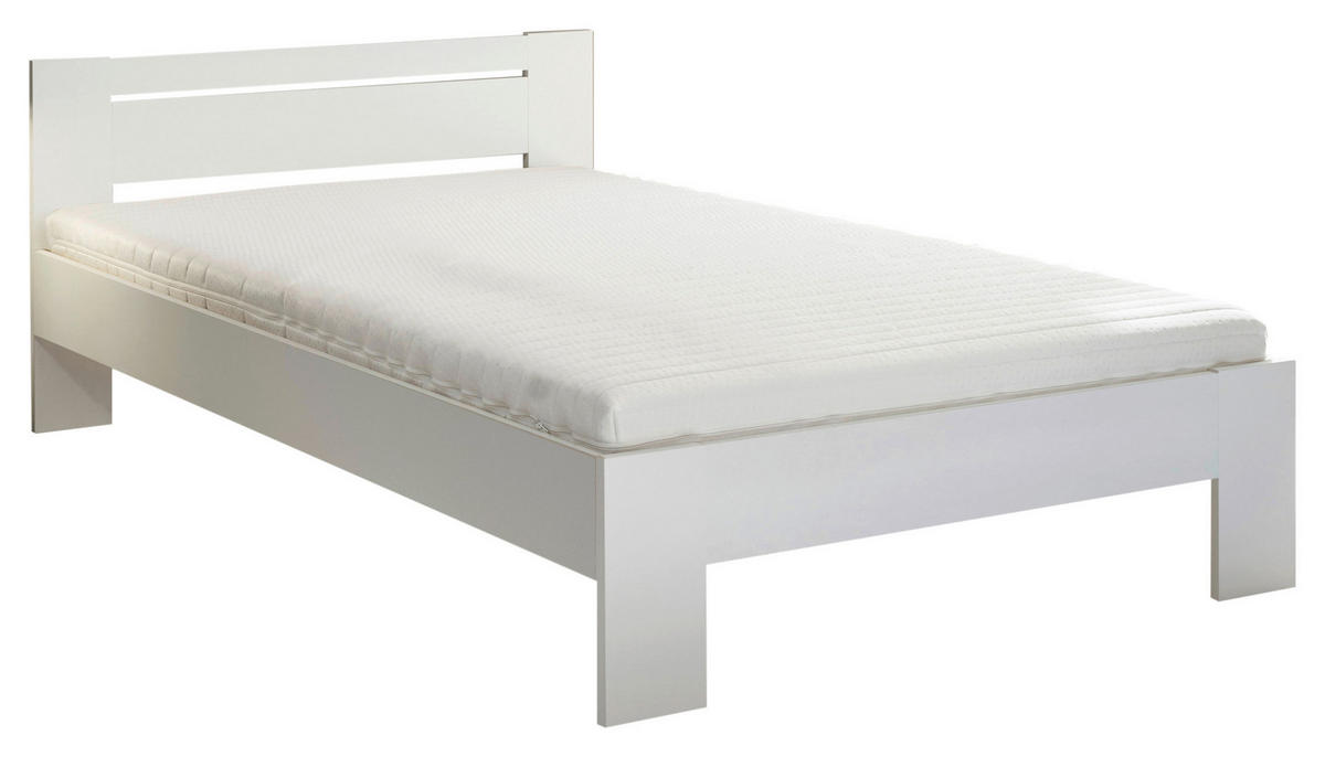POSTEĽ, 120/200 cm biela - biela, Konventionell, kompozitné drevo (120/200cm) - Carryhome