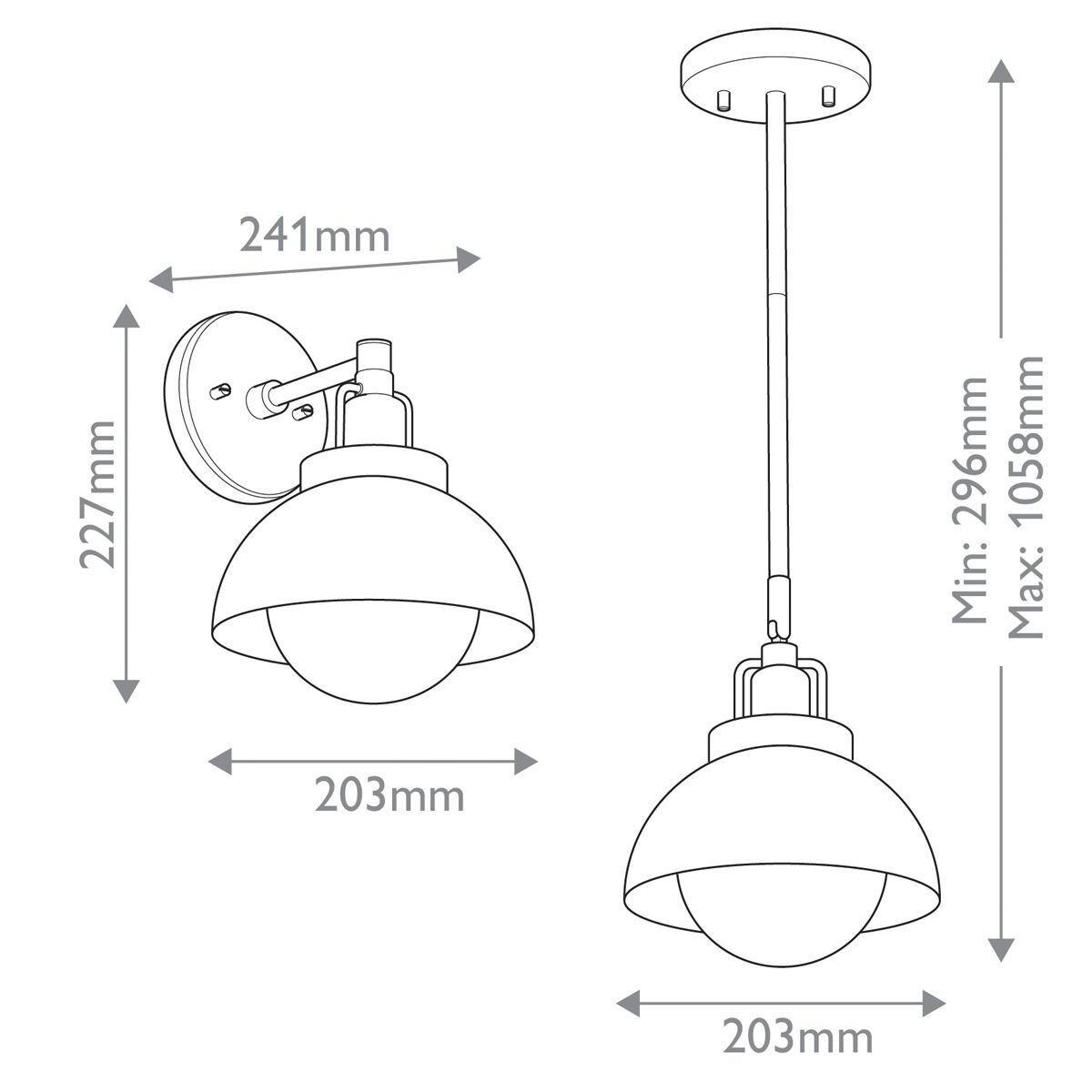 WANDLEUCHTE - Schwarz, Konventionell, Metall (22,7/20,3/24,1cm) - Elstead Lighting