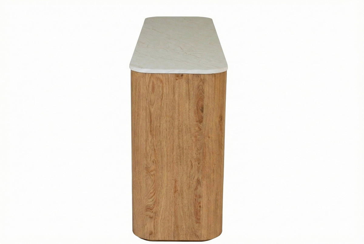 SIDEBOARD  150/74,1/39 cm  - Eichefarben/Weiß, KONVENTIONELL, Holzwerkstoff/Kunststoff (150/74,1/39cm) - MID.YOU