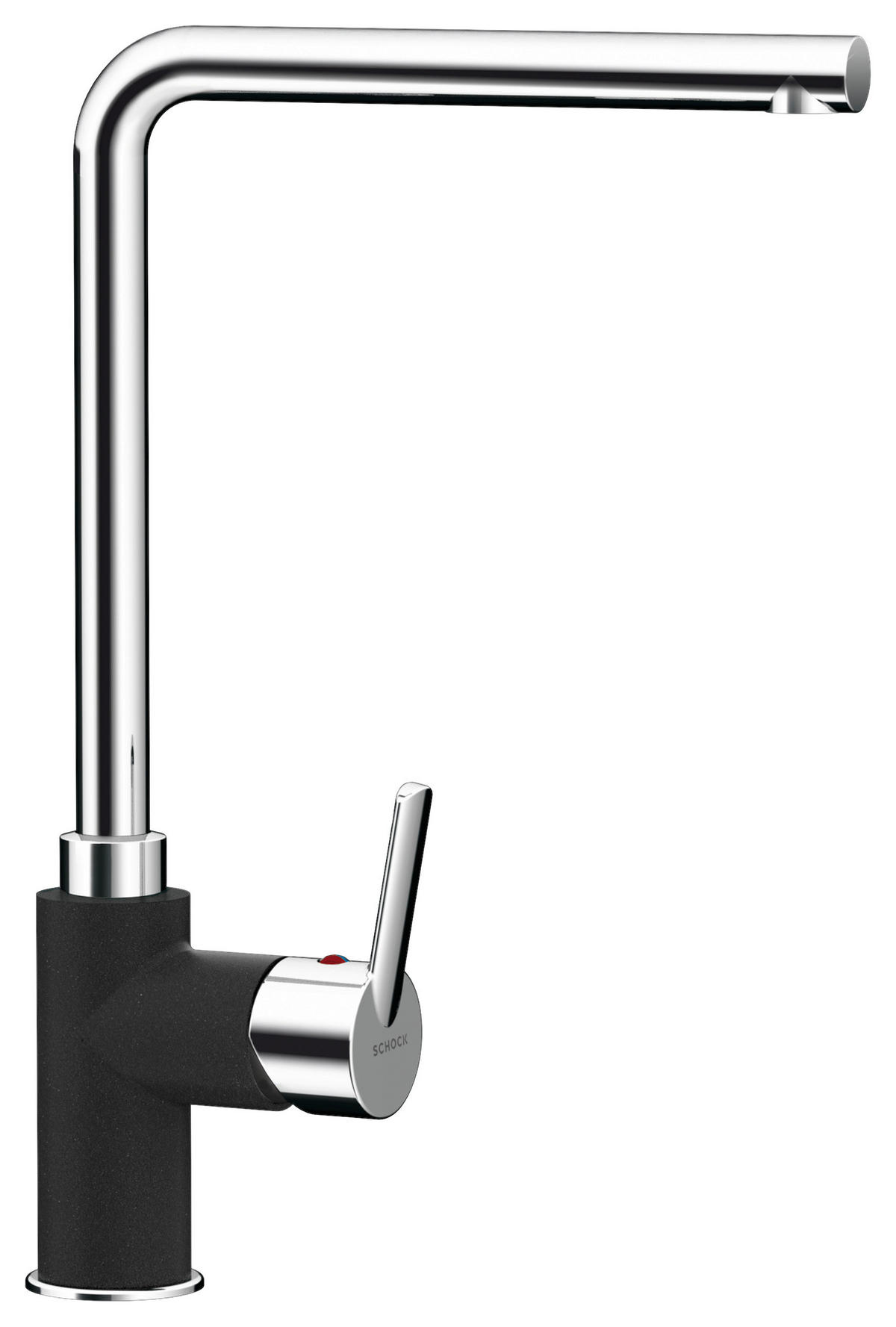 KÜCHENARMATUR 504000GNE  - Schwarz, Basics, Metall (34,3cm) - Schock