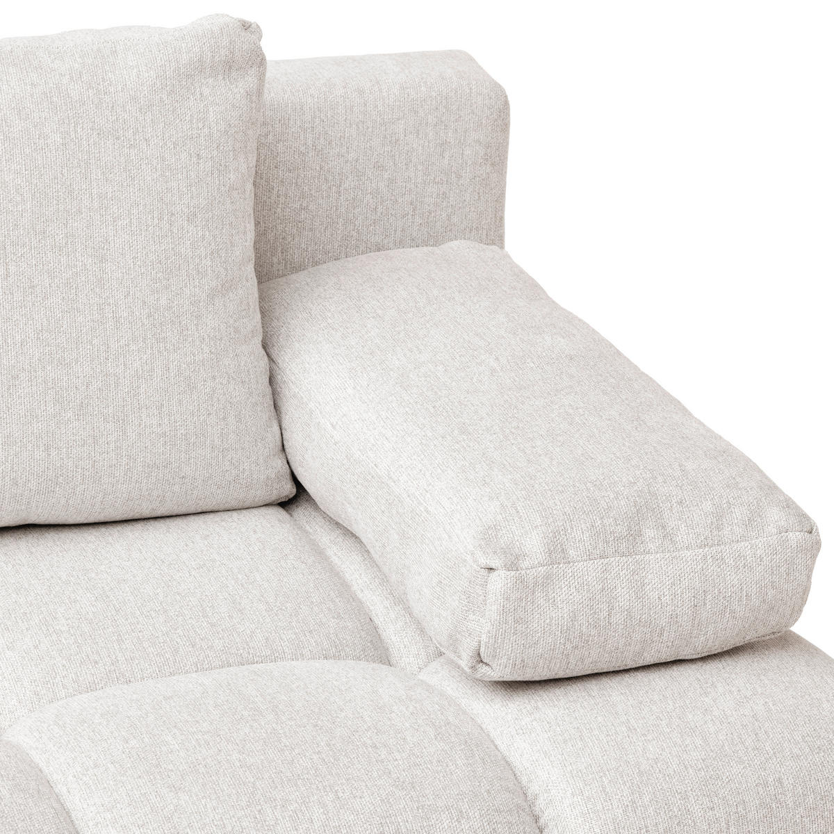 ZOFA S POSTELJNO FUNKCIJO,  bež tekstil  - črna/bež, Moderno, kovina/tekstil (204/90/95cm) - MID.YOU