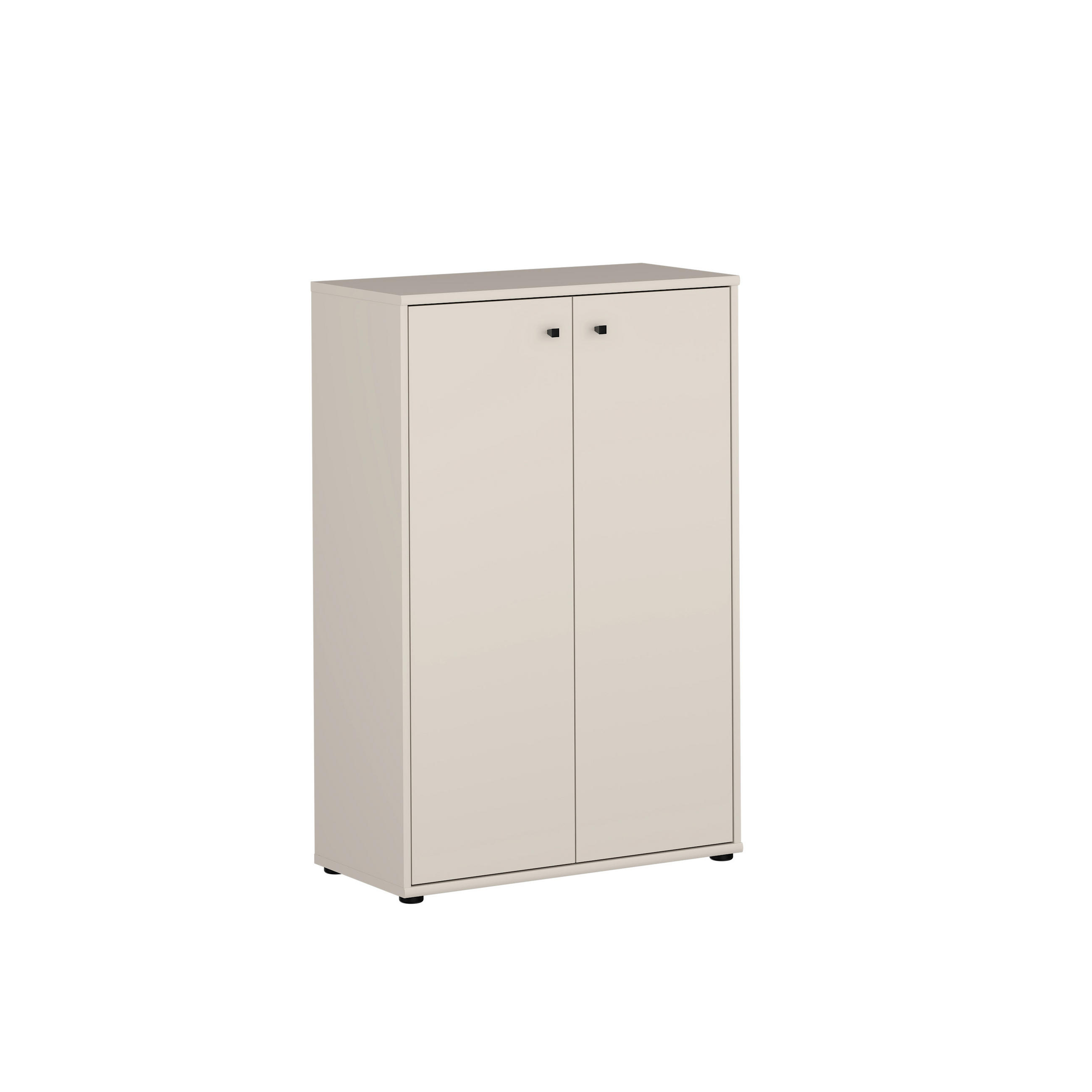 KOMMODE , 73,7/111,1/34,8 cm,  - Sandfarben/Schwarz, Design, Holzwerkstoff/Kunststoff (73,7/111,1/34,8cm)
