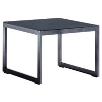 LOUNGETISCH  - Grau, Basics, Glas/Metall (60/60/44cm) - Sieger