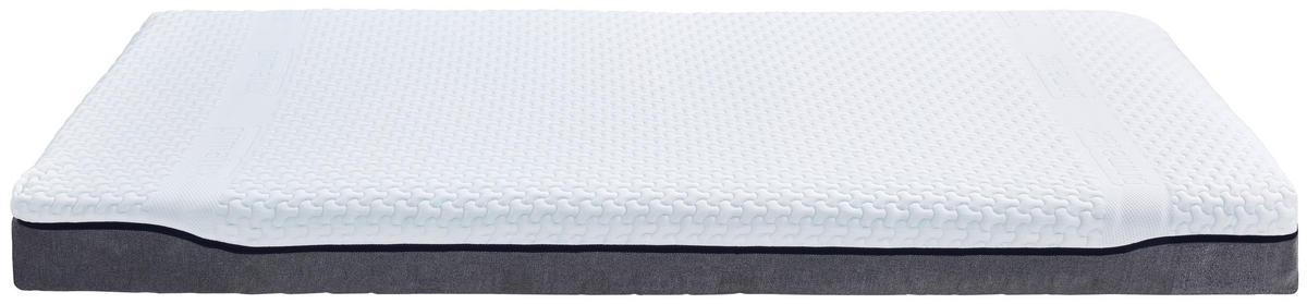 KALTSCHAUMMATRATZE 180/200 cm, Höhe ca.: 17 cm, H2 + H3 = mittel + fest, 7-Zonen - Weiß, Textil (180/200cm) - Primatex