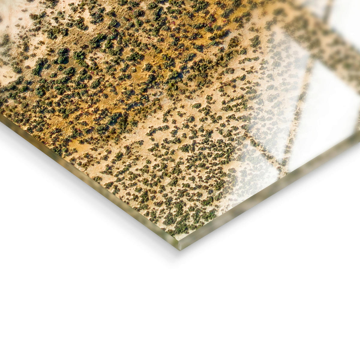 GLASBILD Landschaft & Natur, Abstraktes 120/80 cm  - Multicolor, Basics, Glas/Papier (120/80cm)