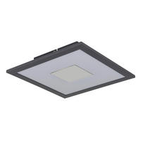 LED-DECKENLEUCHTE 30/30/6 cm   - Silberfarben/Weiß, Design, Kunststoff/Metall (30/30/6cm) - Globo