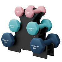 FITNESS-SET - Hellrosa/Dunkelblau, Basics, Metall (38.5/14.5/35.5cm)