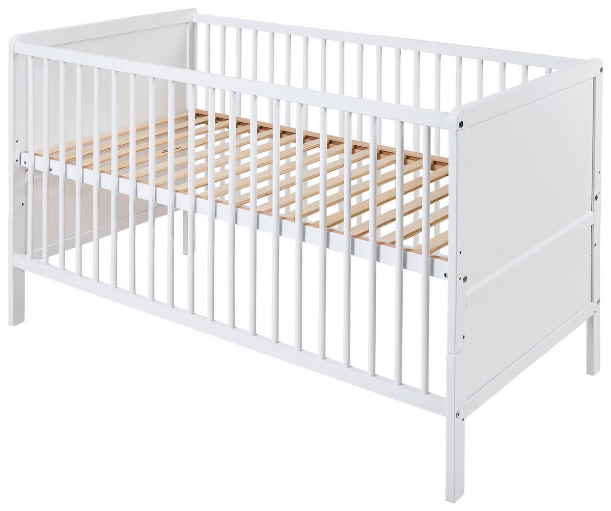 KOMPLET ZA DJEČJI KREVETIĆ   - bijela/siva, Lifestyle, tekstil/drvo (144,5/74,5/82cm) - My Baby Lou