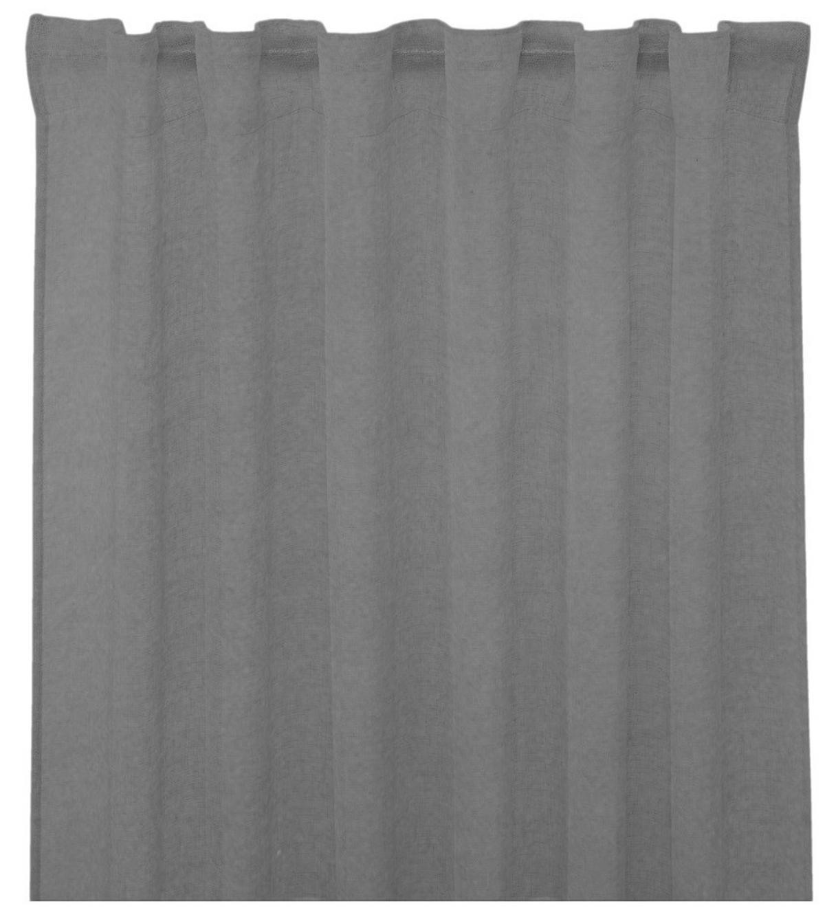 GARDINLÄNGD mörkläggning  - grå, Basics, textil (140/240cm)