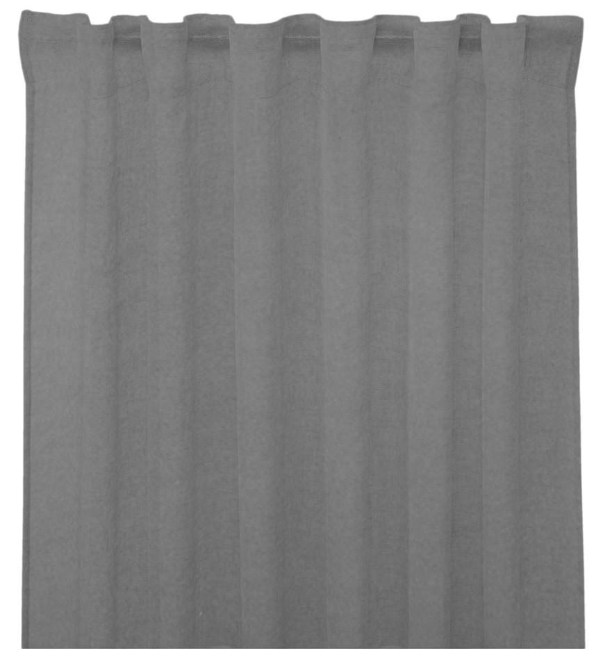 GARDINLÄNGD mörkläggning grå /140/240 cm