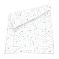 SCHMUSEDECKE   - Weiß/Grün, Basics, Textil (75/3/100cm) - Avelia