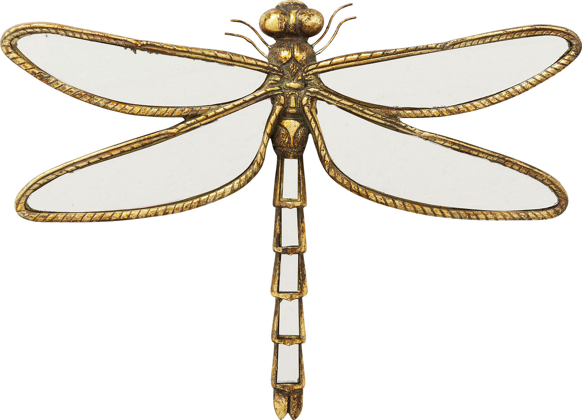 WANDDEKO    - Goldfarben, LIFESTYLE, Glas/Kunststoff (27/35/4cm) - Ambia Home