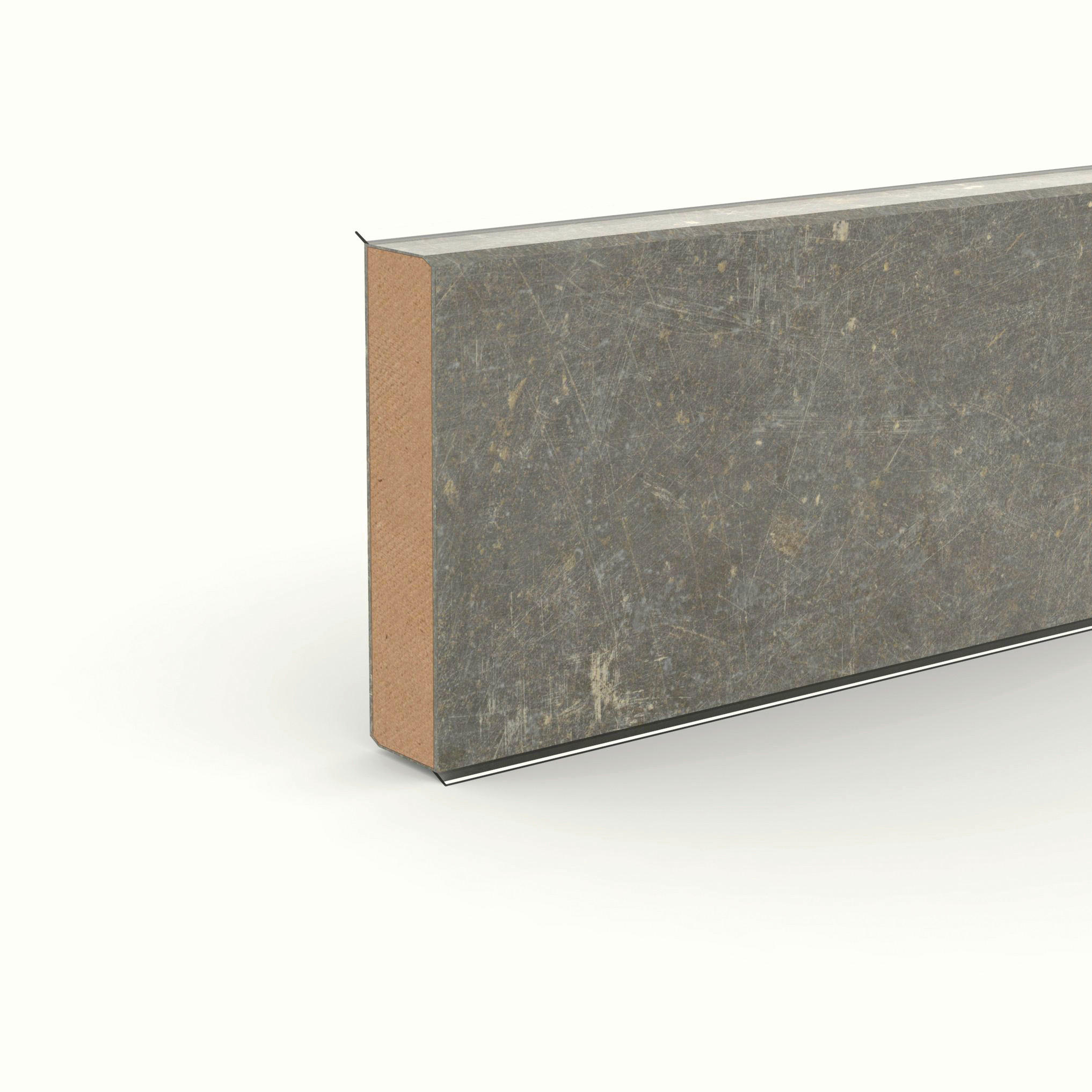 SOCKELLEISTE Weiß  - Weiß, Basics, Holzwerkstoff (250/1.3/6cm)