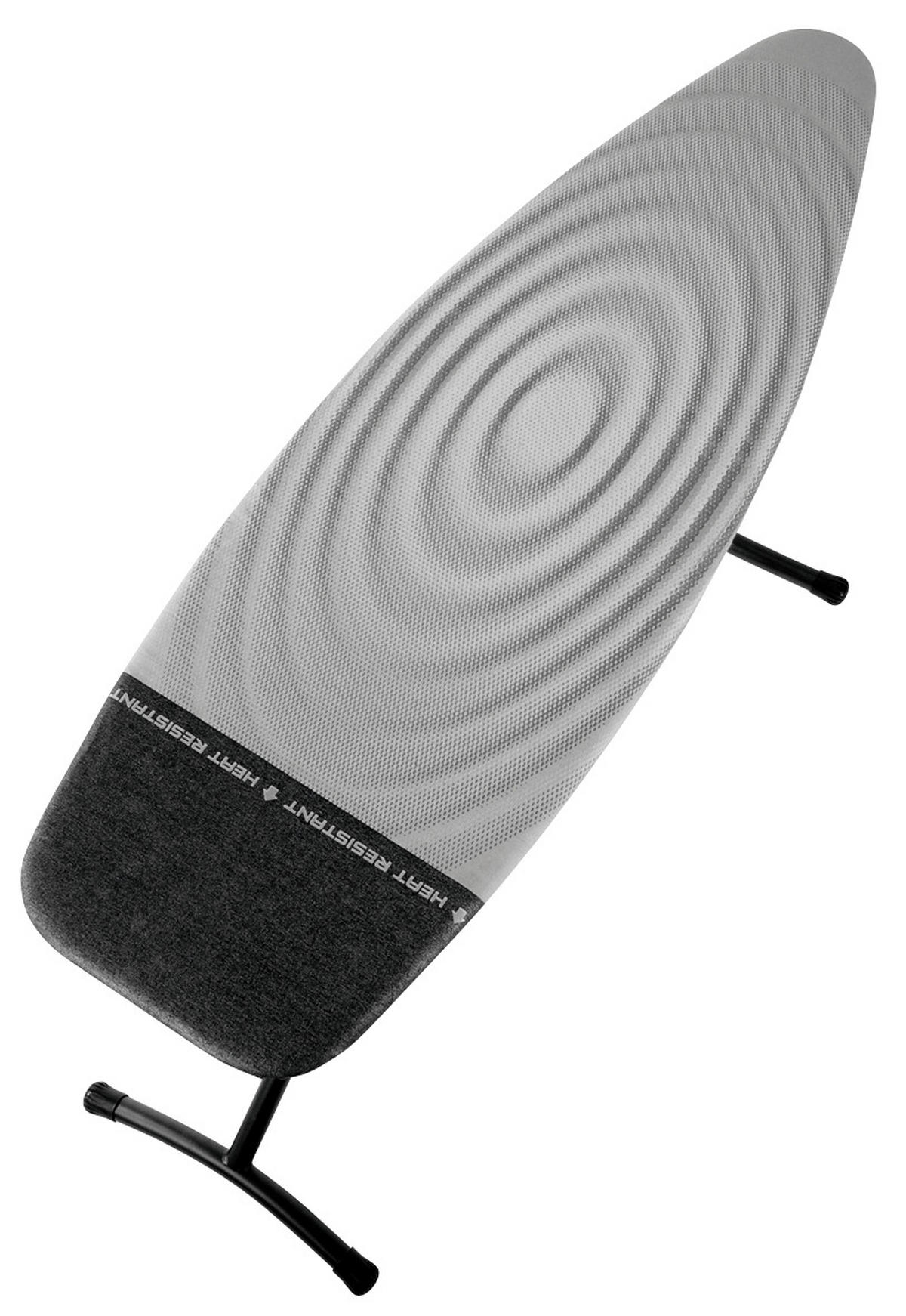 ŽEHLICÍ PRKNO - bílá/černá, Basics, textil (47/163,5/8,5cm) - Brabantia