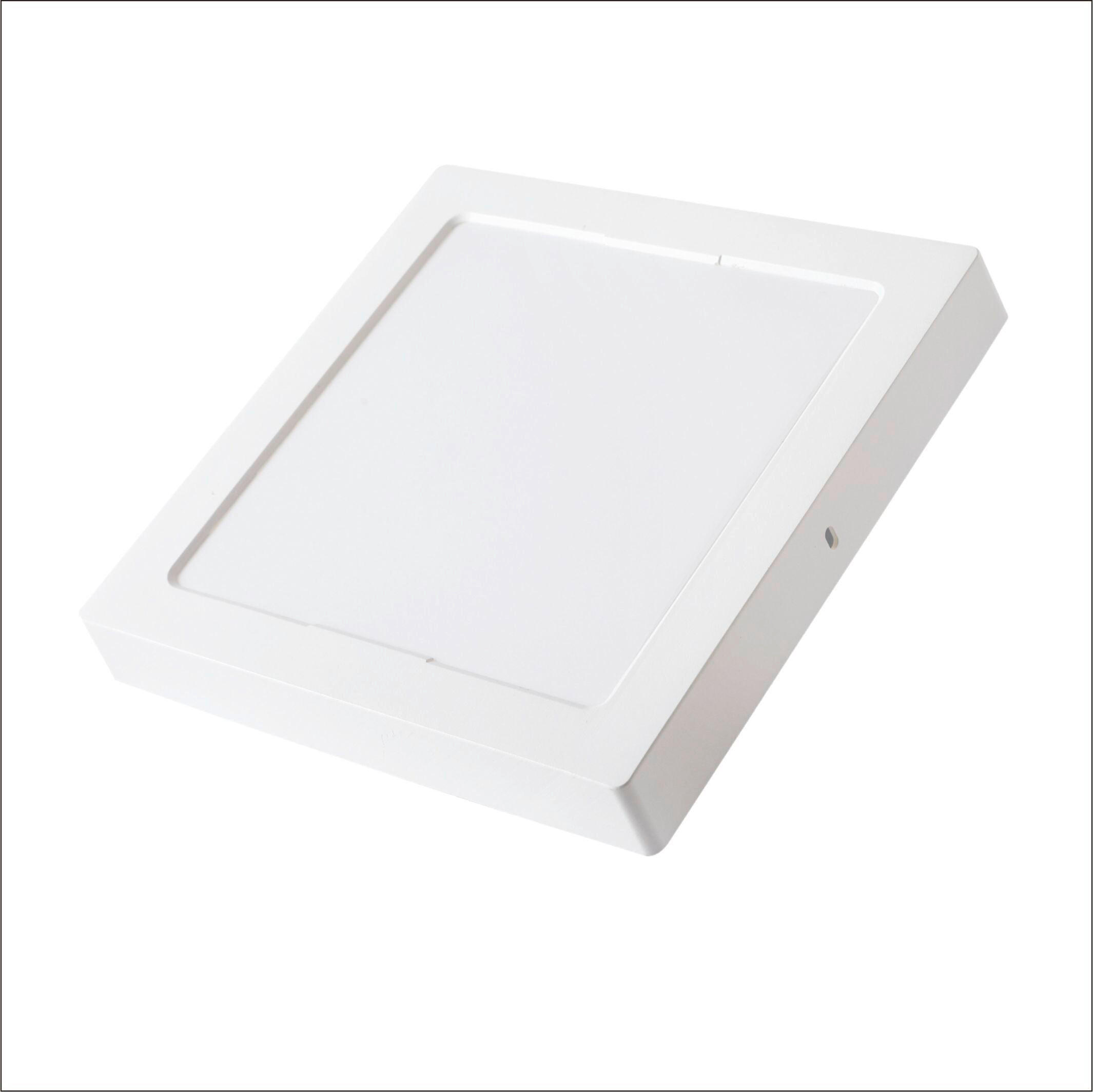 LED-PANEL  282*282MM 24W 2500LM 3000/4000/6500K IP20  2500 lm 3000/4000/6500 K   - bela, Basics, umetna masa (28,2/28,2/3cm)
