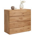 KOMMODE , 99,5/91/42 cm, 4 Schublade(n)  - Eichefarben, KONVENTIONELL, Holz (99,5/91/42cm) - Valnatura