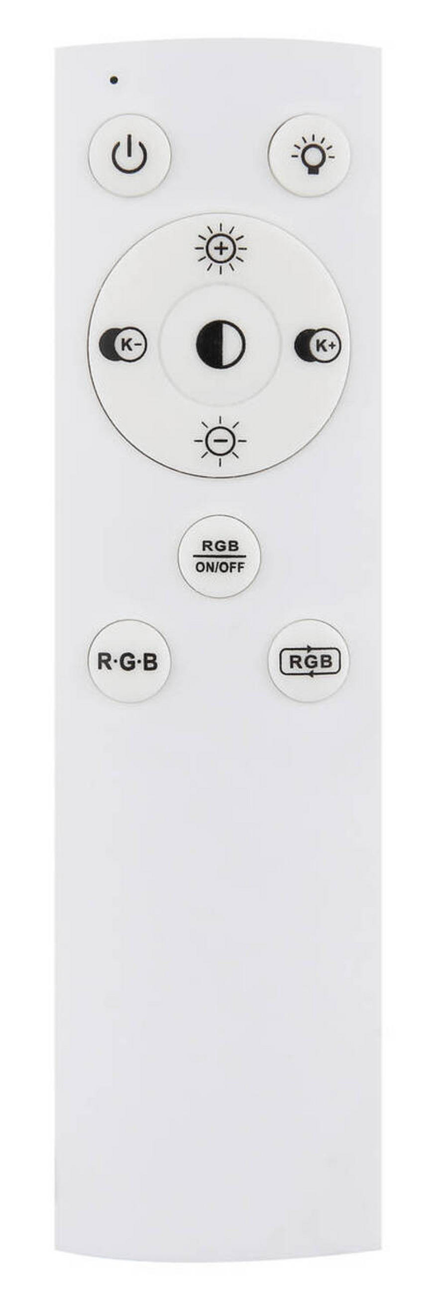 LED-DECKENLEUCHTE 50 W    82,5/60/13,5 cm  - Opal/Schwarz, Trend, Kunststoff/Metall (82,5/60/13,5cm) - Globo