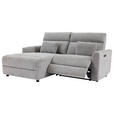 ECKSOFA  in Webstoff Grau  101/212 cm  - Schwarz/Grau, Design, Kunststoff/Textil (101/212cm) - Carryhome