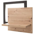 WANDBOARD  56/51/24 cm  - Eichefarben/Anthrazit, Design, Holzwerkstoff (56/51/24cm) - Carryhome