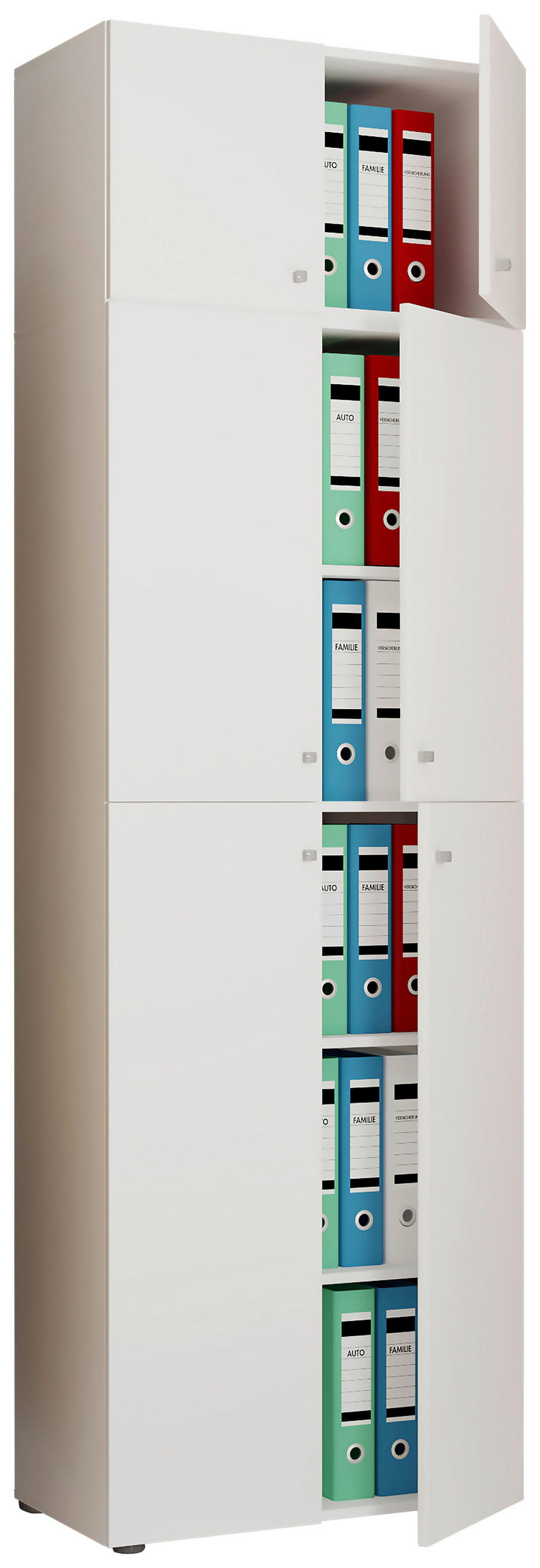 MAPPSKÅP - vit, Modern, trämaterial (70/223/39cm) - MID.YOU