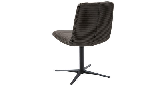 STUHL - Schwarz/Mokka, Design, Textil/Metall (52/88/66cm) - Dieter Knoll