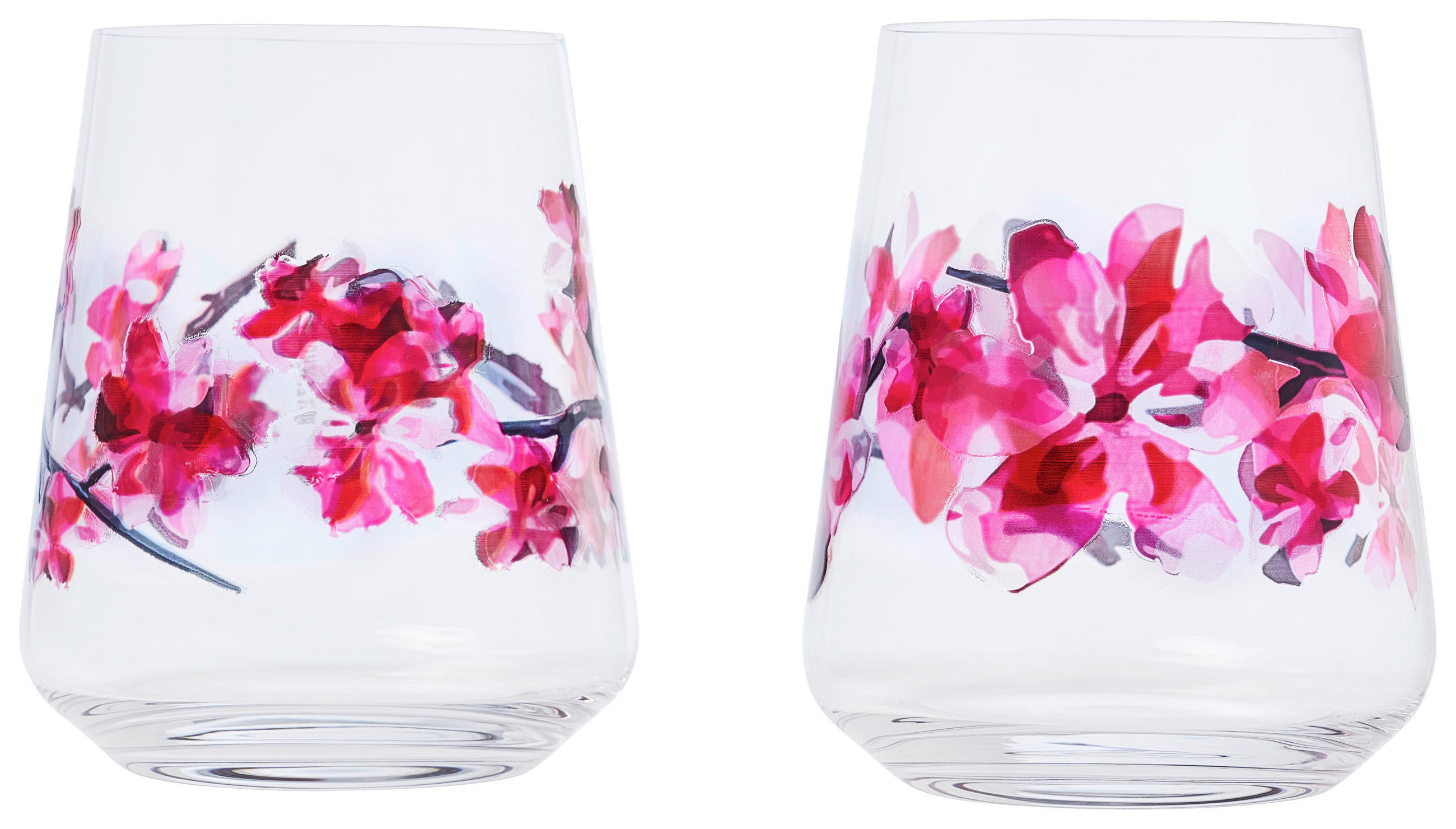 GLÄSERSET Sommersonett Allround  2-teilig  - Pink/Transparent, Trend, Glas (9,2/11,0cm) - Ritzenhoff