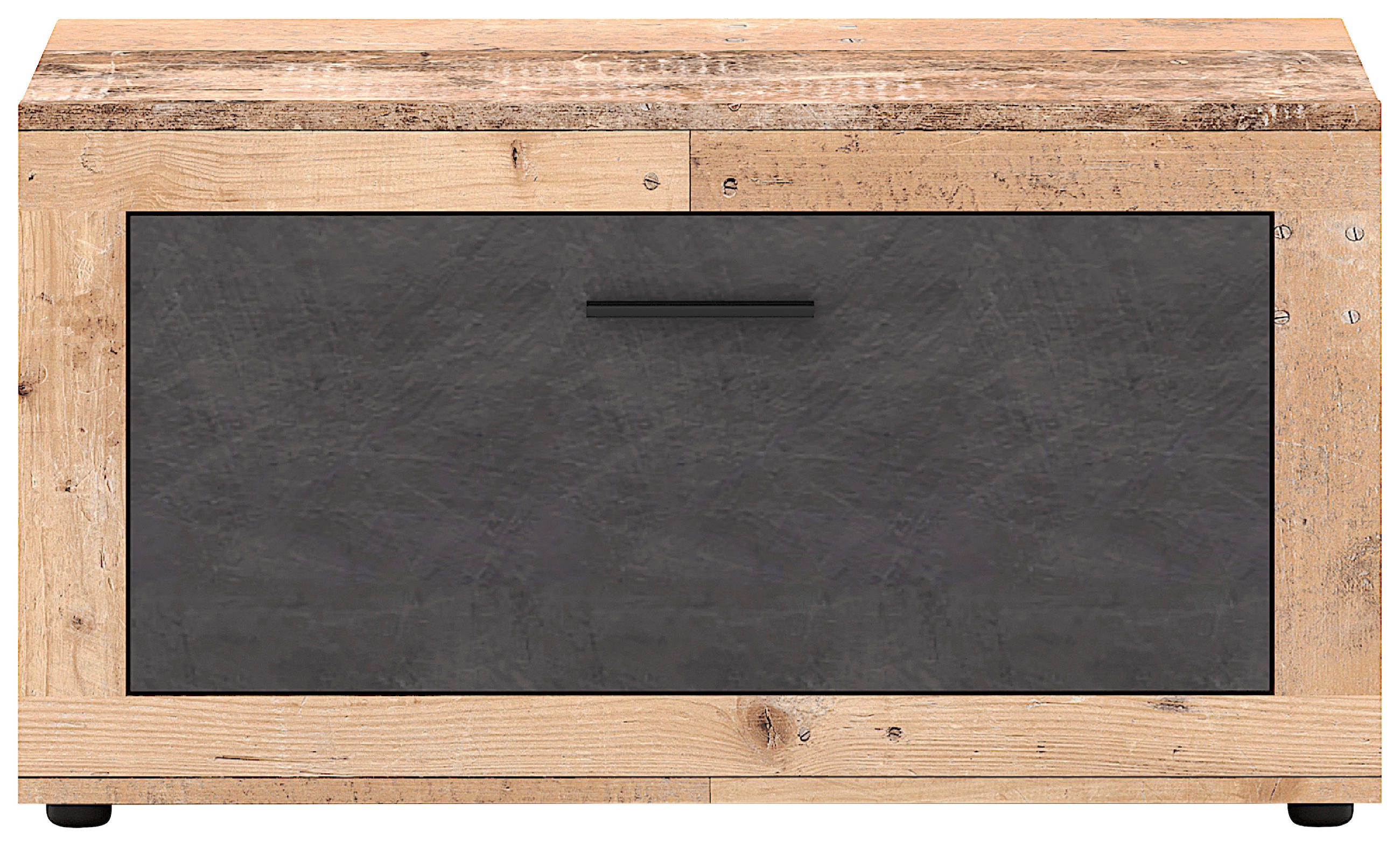 GARDEROBENBANK  in 88,9/48/40 cm  - Schwarz/Graphitfarben, Design, Holzwerkstoff/Kunststoff (88,9/48/40cm) - MID.YOU