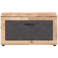 GARDEROBENBANK  in 88,9/48/40 cm  - Schwarz/Graphitfarben, Design, Holzwerkstoff/Kunststoff (88,9/48/40cm) - MID.YOU
