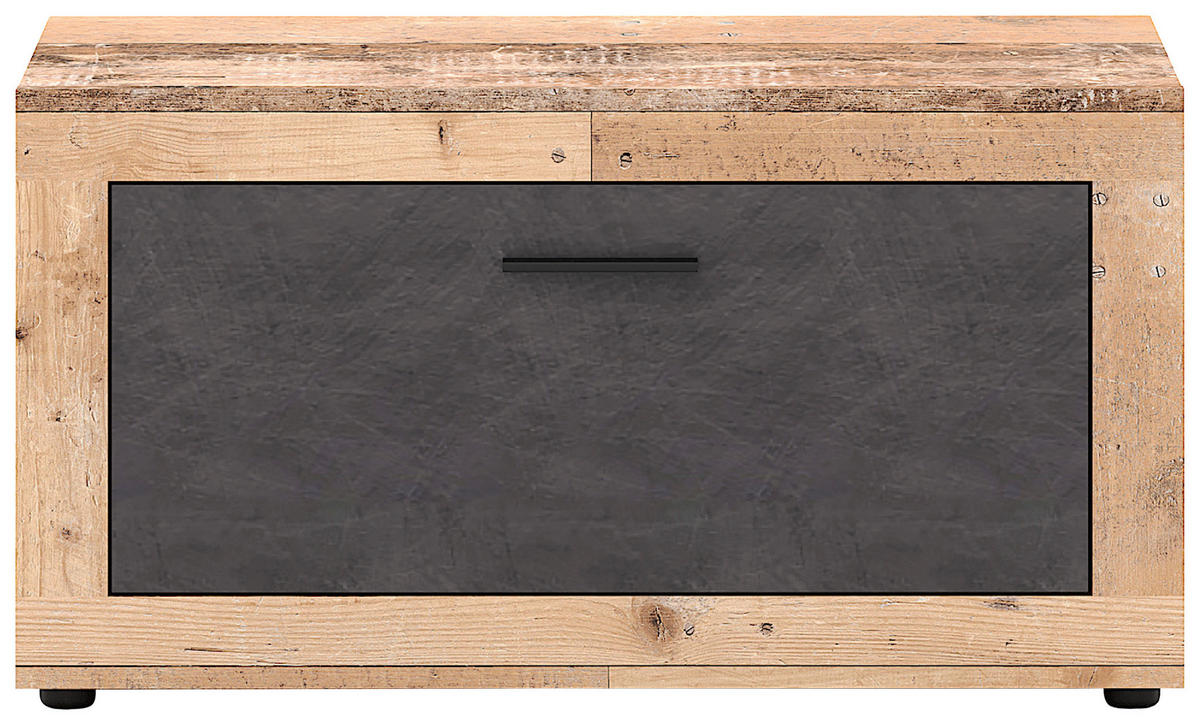 GARDEROBENBANK  in 88,9/48/40 cm  - Schwarz/Graphitfarben, Design, Holzwerkstoff/Kunststoff (88,9/48/40cm) - MID.YOU